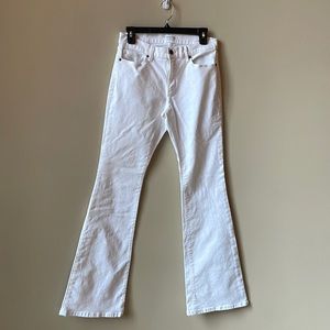 Banana Republic flare white jeans sz 28